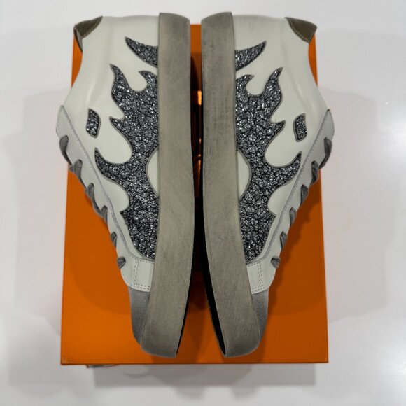 NEW Bibi Lou Gamin Sneakers, Platinum Leather, Size 38/ 8.5 - Picture 13 of 17